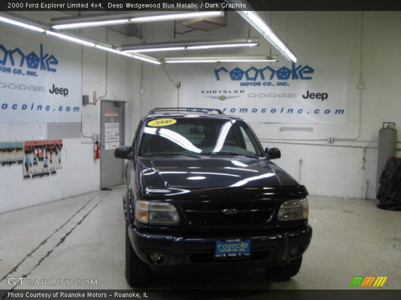 Deep Wedgewood Blue Metallic / Dark Graphite 2000 Ford Explorer Limited 4x4