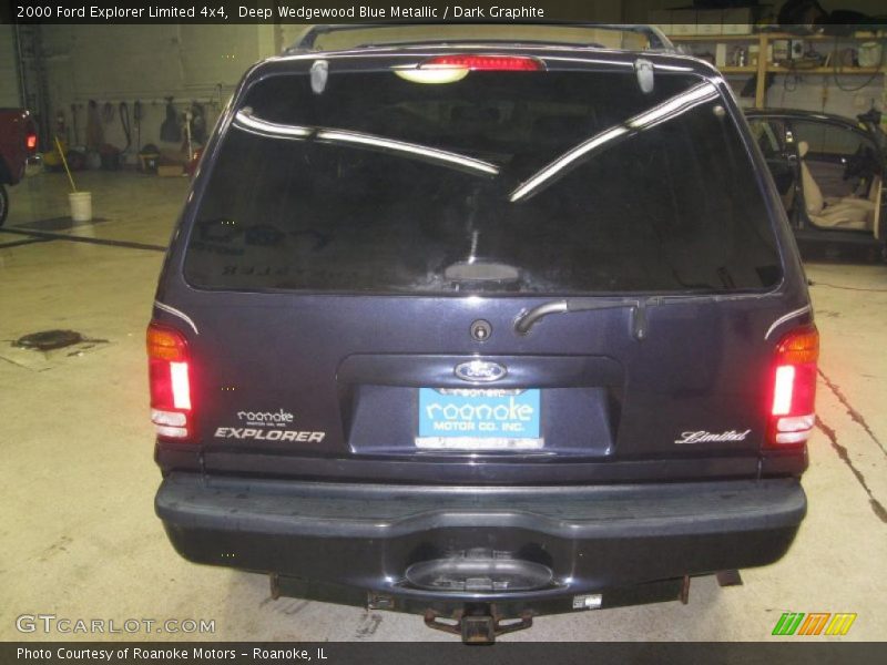 Deep Wedgewood Blue Metallic / Dark Graphite 2000 Ford Explorer Limited 4x4