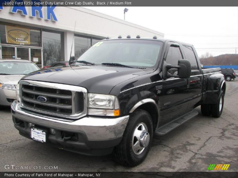Black / Medium Flint 2002 Ford F350 Super Duty Lariat Crew Cab Dually