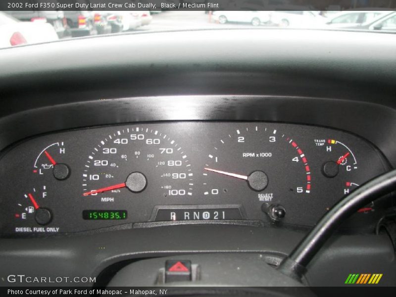 Black / Medium Flint 2002 Ford F350 Super Duty Lariat Crew Cab Dually