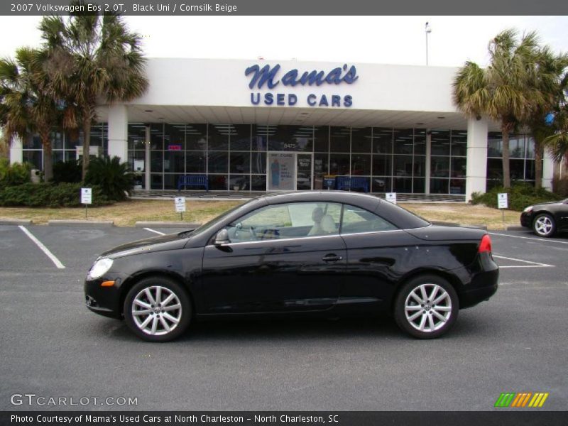 Black Uni / Cornsilk Beige 2007 Volkswagen Eos 2.0T