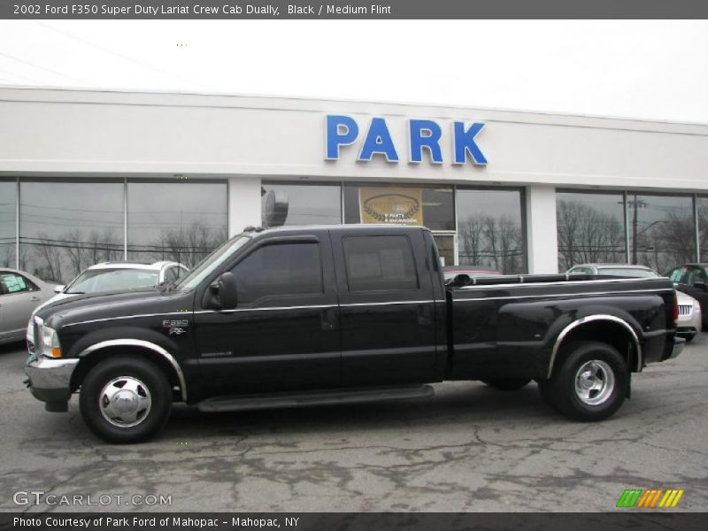 Black / Medium Flint 2002 Ford F350 Super Duty Lariat Crew Cab Dually