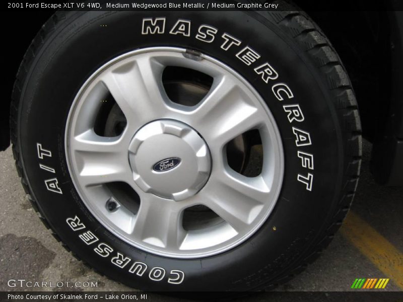 Medium Wedgewood Blue Metallic / Medium Graphite Grey 2001 Ford Escape XLT V6 4WD