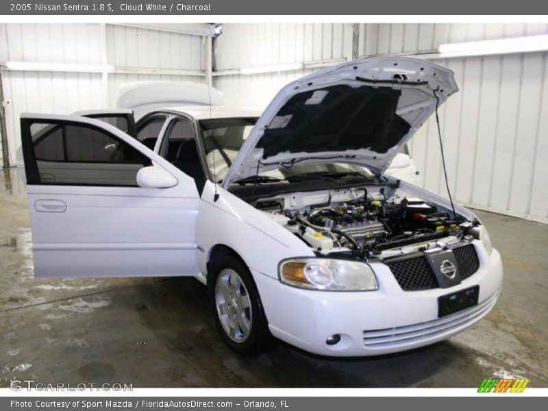 Cloud White / Charcoal 2005 Nissan Sentra 1.8 S