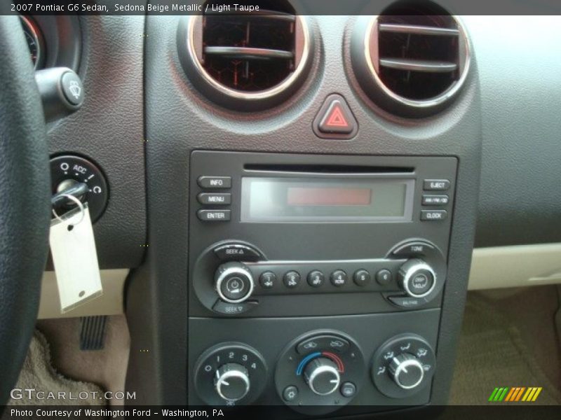 Sedona Beige Metallic / Light Taupe 2007 Pontiac G6 Sedan