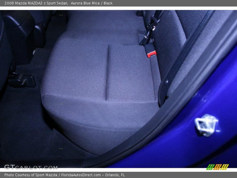 Aurora Blue Mica / Black 2008 Mazda MAZDA3 s Sport Sedan