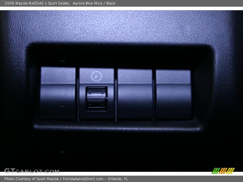 Aurora Blue Mica / Black 2008 Mazda MAZDA3 s Sport Sedan