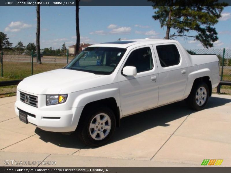 White / Olive 2006 Honda Ridgeline RTL