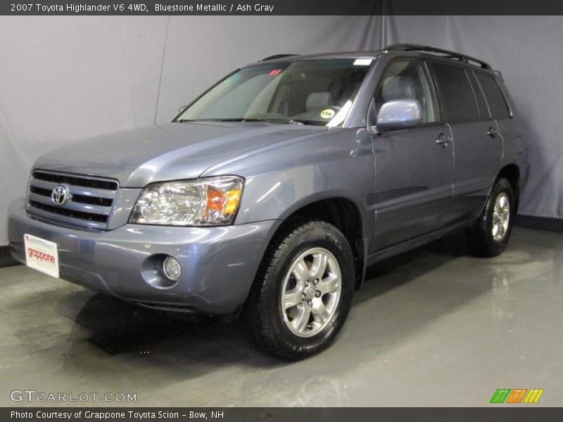 Bluestone Metallic / Ash Gray 2007 Toyota Highlander V6 4WD