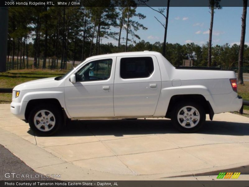 White / Olive 2006 Honda Ridgeline RTL