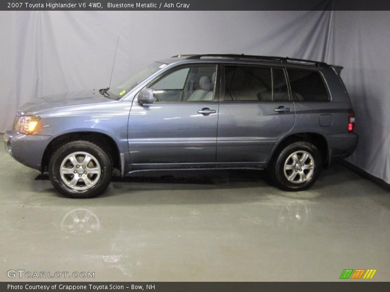 Bluestone Metallic / Ash Gray 2007 Toyota Highlander V6 4WD