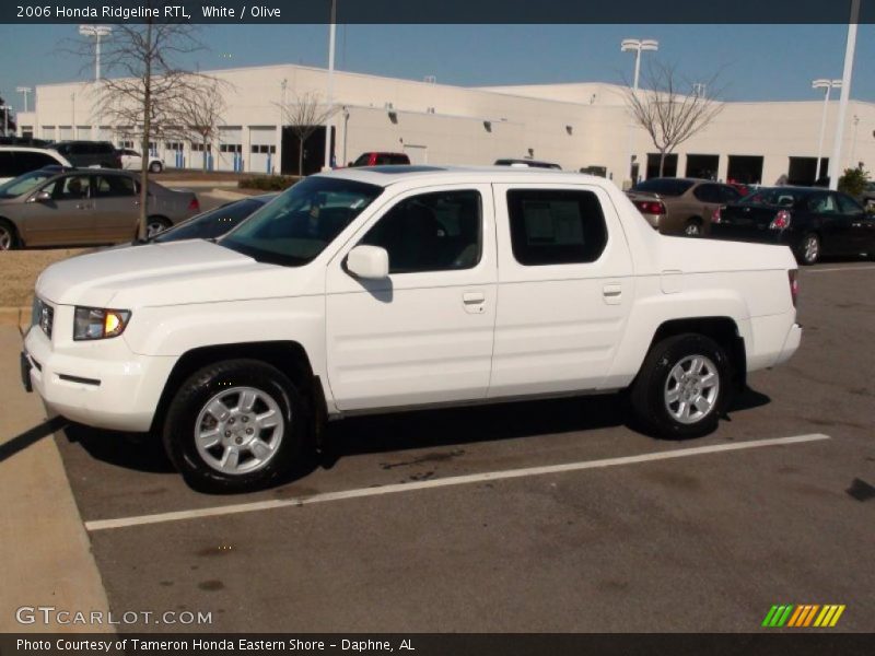 White / Olive 2006 Honda Ridgeline RTL