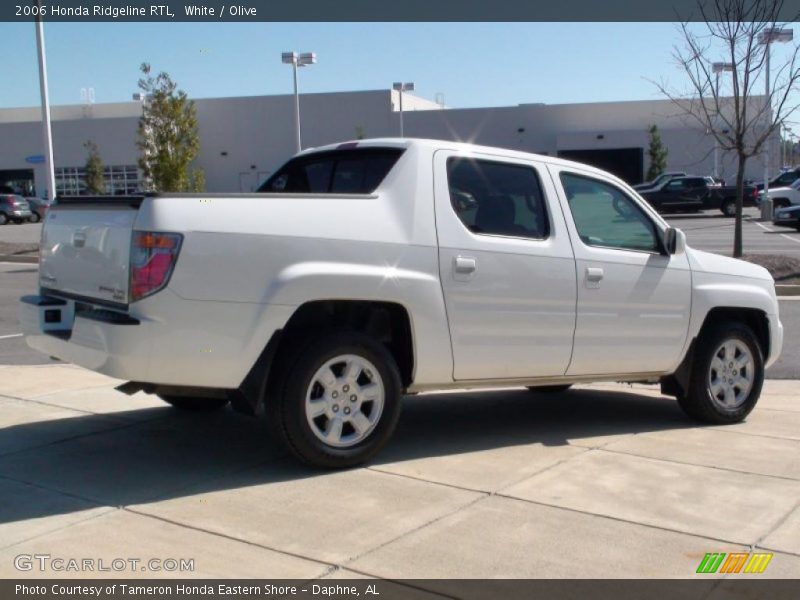 White / Olive 2006 Honda Ridgeline RTL