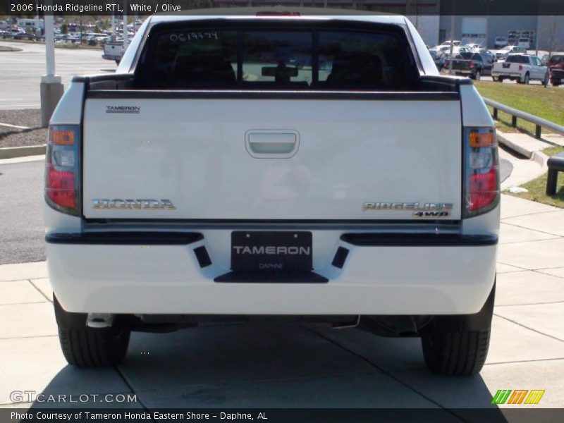 White / Olive 2006 Honda Ridgeline RTL