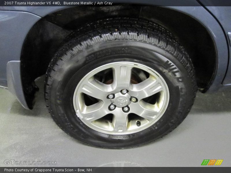 Bluestone Metallic / Ash Gray 2007 Toyota Highlander V6 4WD