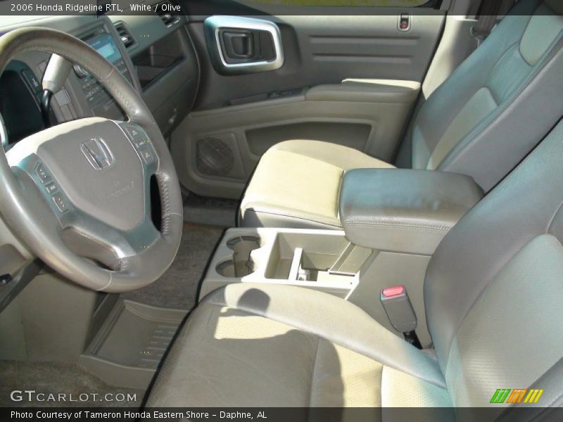 White / Olive 2006 Honda Ridgeline RTL
