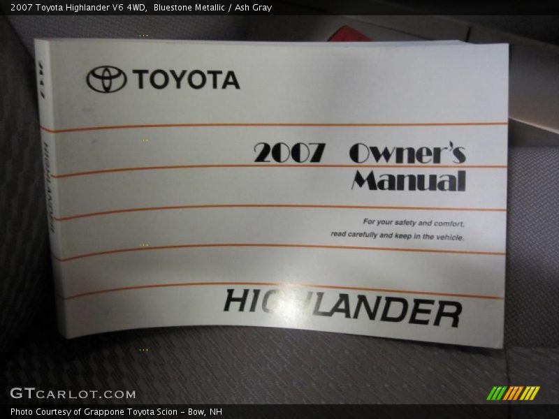 Bluestone Metallic / Ash Gray 2007 Toyota Highlander V6 4WD