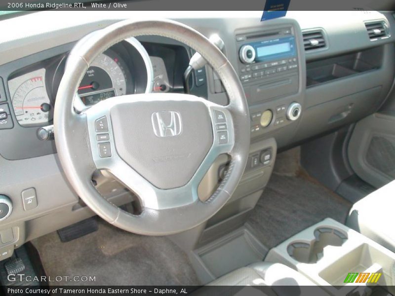 White / Olive 2006 Honda Ridgeline RTL