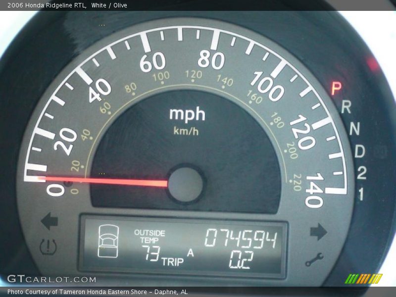 White / Olive 2006 Honda Ridgeline RTL