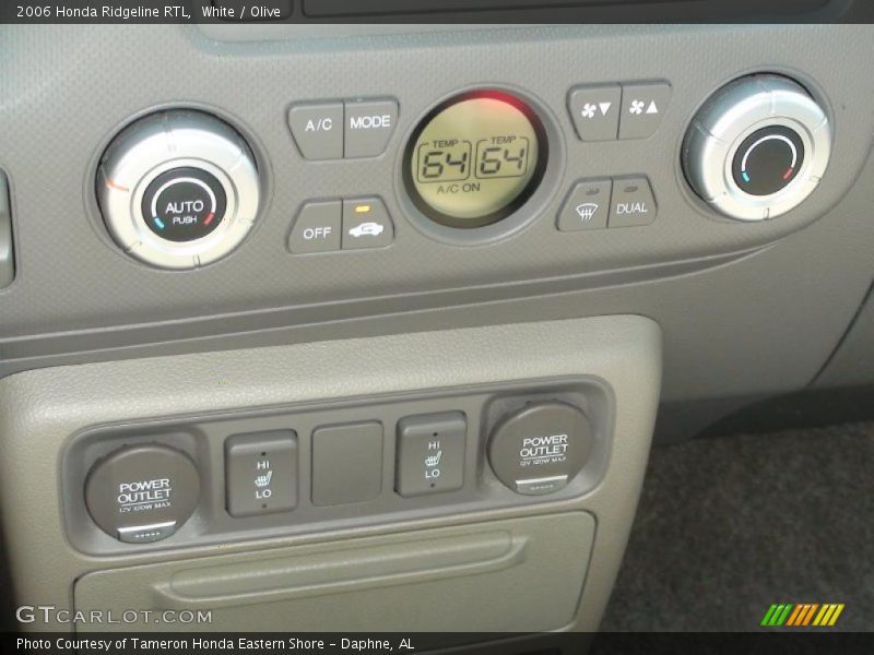 White / Olive 2006 Honda Ridgeline RTL
