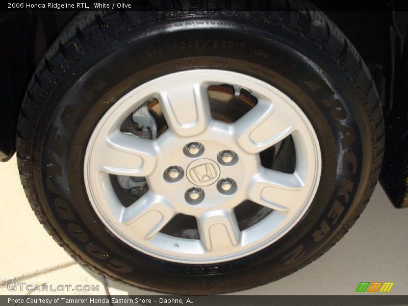 White / Olive 2006 Honda Ridgeline RTL