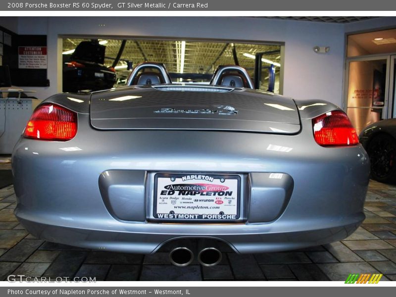 GT Silver Metallic / Carrera Red 2008 Porsche Boxster RS 60 Spyder