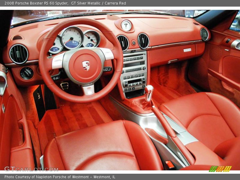 GT Silver Metallic / Carrera Red 2008 Porsche Boxster RS 60 Spyder