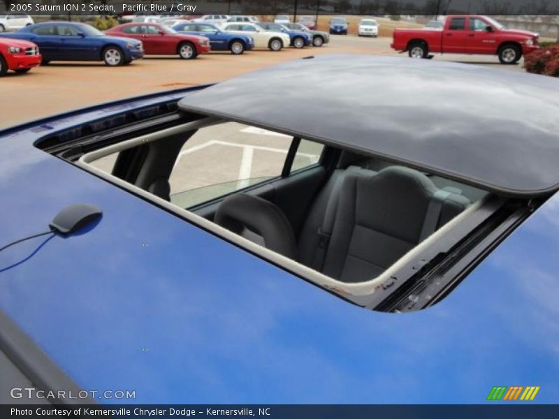 Pacific Blue / Gray 2005 Saturn ION 2 Sedan