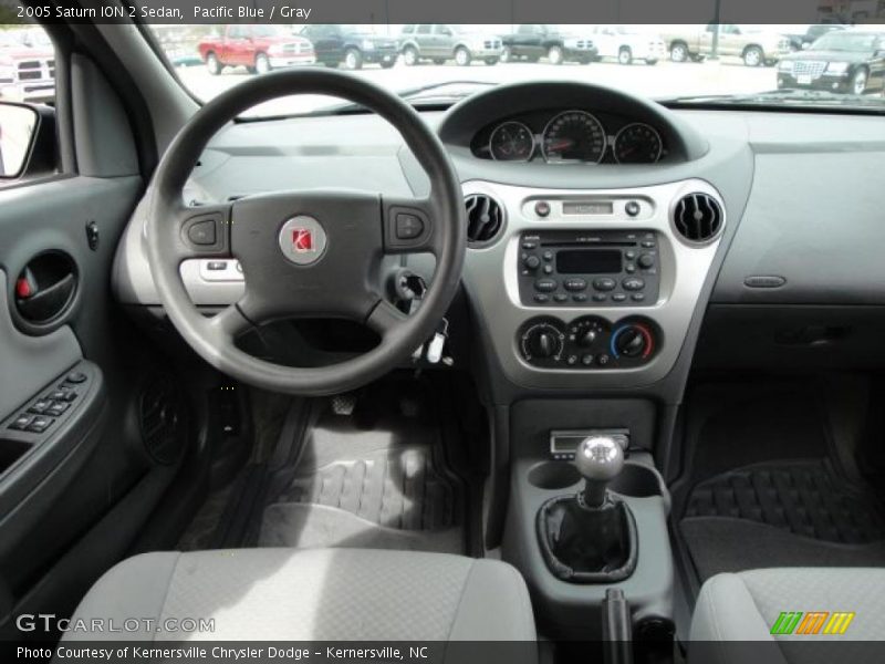 Pacific Blue / Gray 2005 Saturn ION 2 Sedan