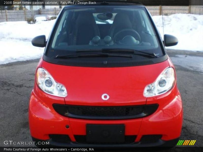 Rally Red / Design Black 2008 Smart fortwo passion cabriolet