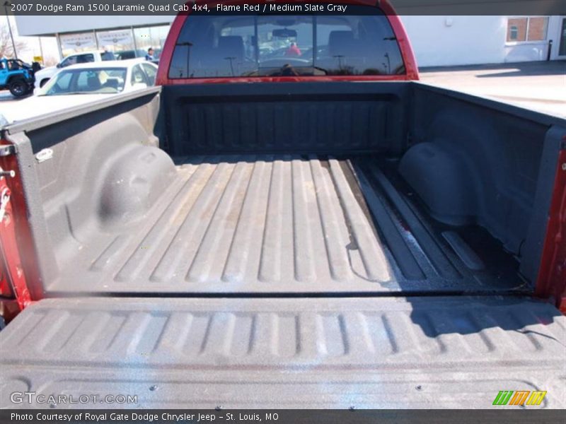 Flame Red / Medium Slate Gray 2007 Dodge Ram 1500 Laramie Quad Cab 4x4