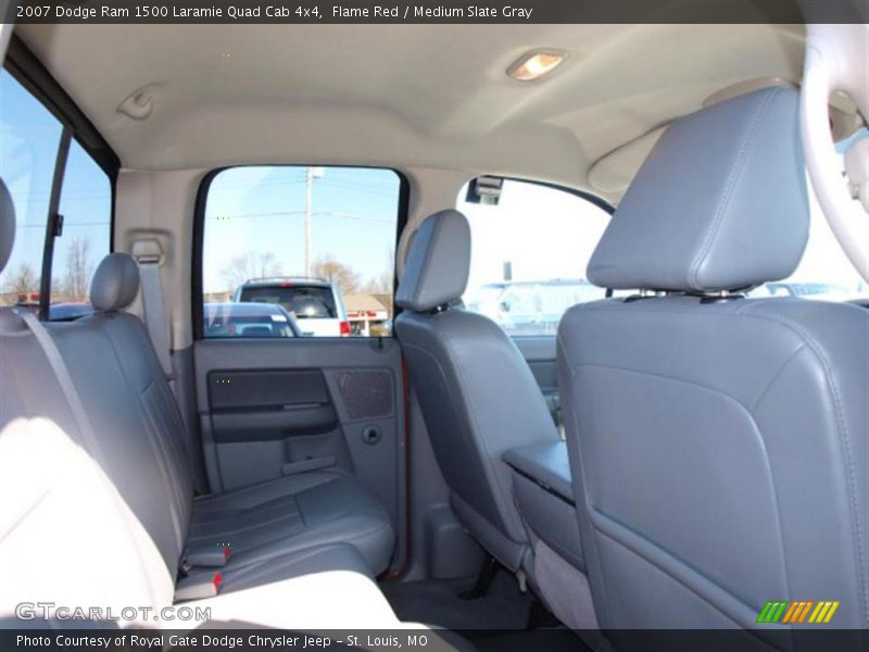 Flame Red / Medium Slate Gray 2007 Dodge Ram 1500 Laramie Quad Cab 4x4