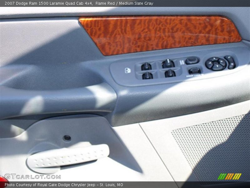 Flame Red / Medium Slate Gray 2007 Dodge Ram 1500 Laramie Quad Cab 4x4