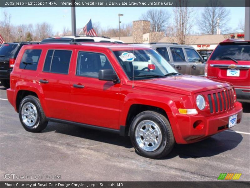 Inferno Red Crystal Pearl / Dark Slate Gray/Medium Slate Gray 2009 Jeep Patriot Sport 4x4