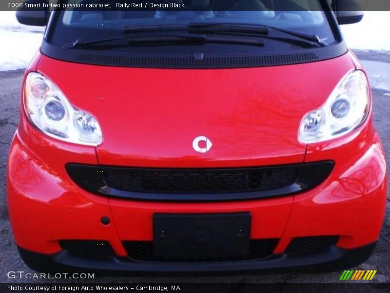 Rally Red / Design Black 2008 Smart fortwo passion cabriolet