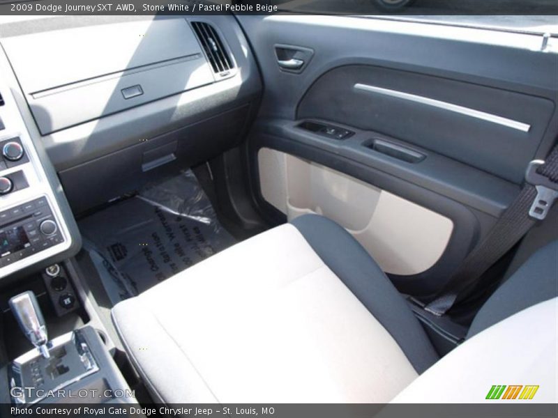 Stone White / Pastel Pebble Beige 2009 Dodge Journey SXT AWD