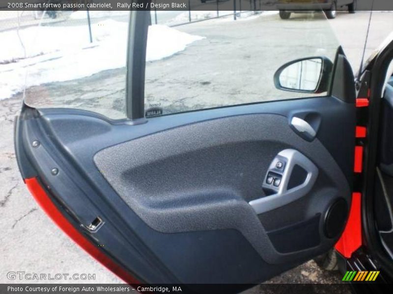 Rally Red / Design Black 2008 Smart fortwo passion cabriolet