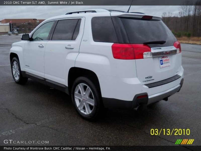 Summit White / Jet Black 2010 GMC Terrain SLT AWD