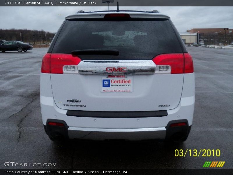 Summit White / Jet Black 2010 GMC Terrain SLT AWD