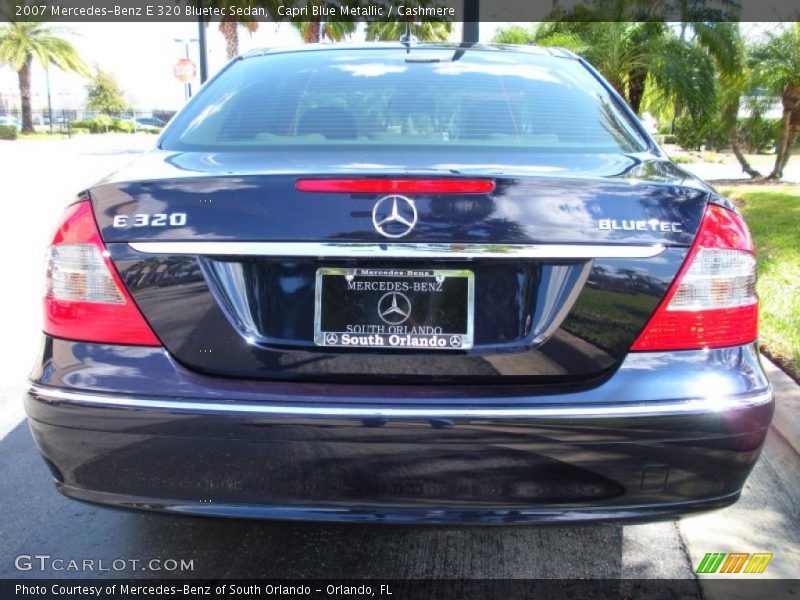 Capri Blue Metallic / Cashmere 2007 Mercedes-Benz E 320 Bluetec Sedan