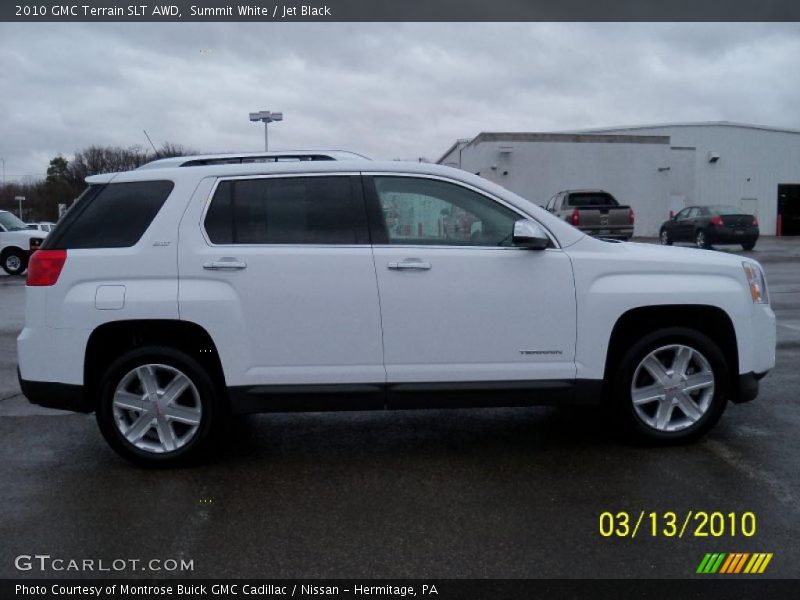 Summit White / Jet Black 2010 GMC Terrain SLT AWD