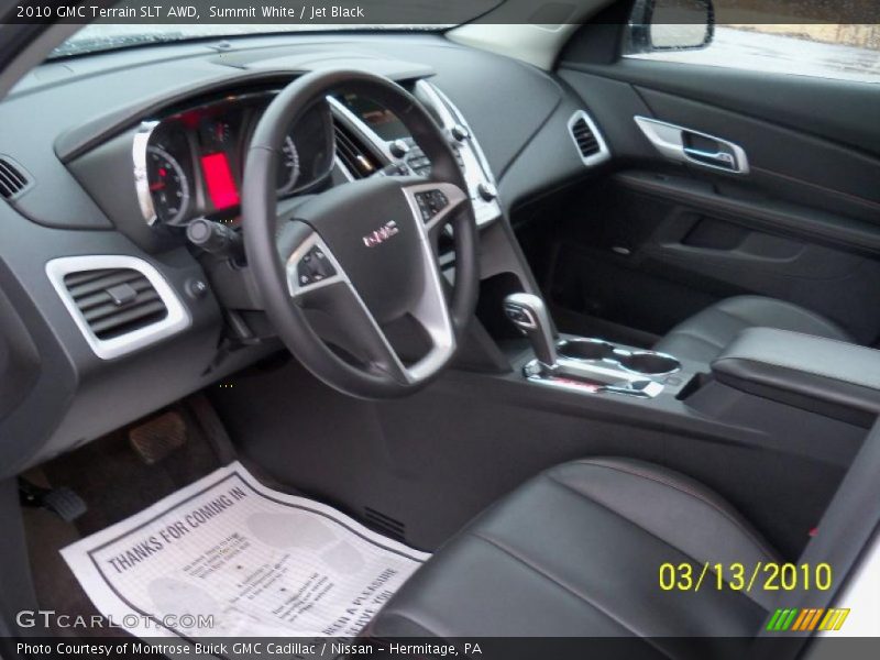 Summit White / Jet Black 2010 GMC Terrain SLT AWD