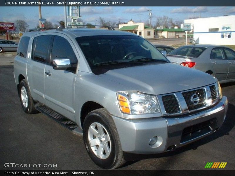 Silver Lightning Metallic / Steel/Titanium 2004 Nissan Armada LE 4x4