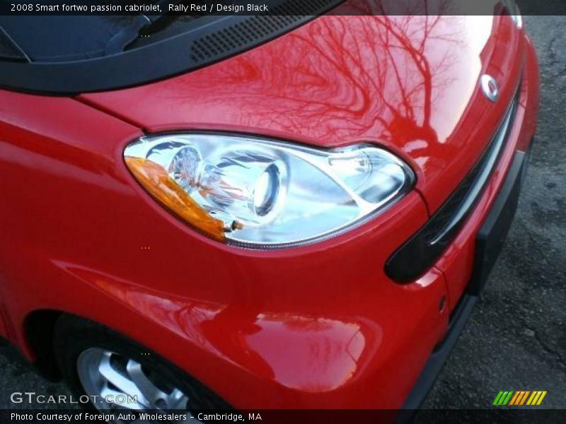 Rally Red / Design Black 2008 Smart fortwo passion cabriolet