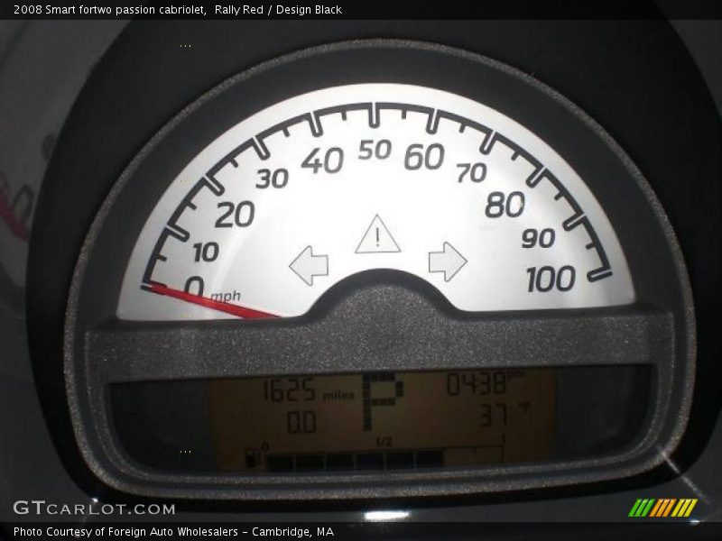 Rally Red / Design Black 2008 Smart fortwo passion cabriolet
