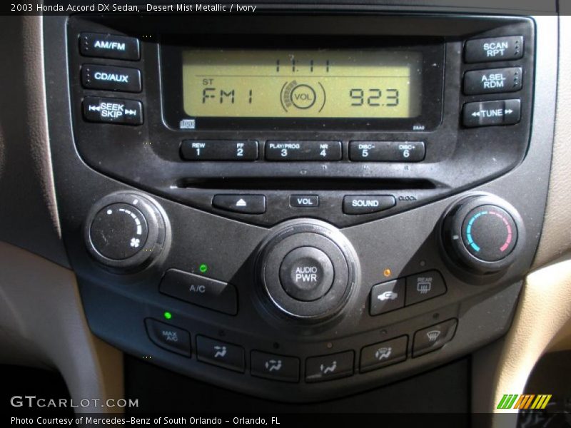 Desert Mist Metallic / Ivory 2003 Honda Accord DX Sedan