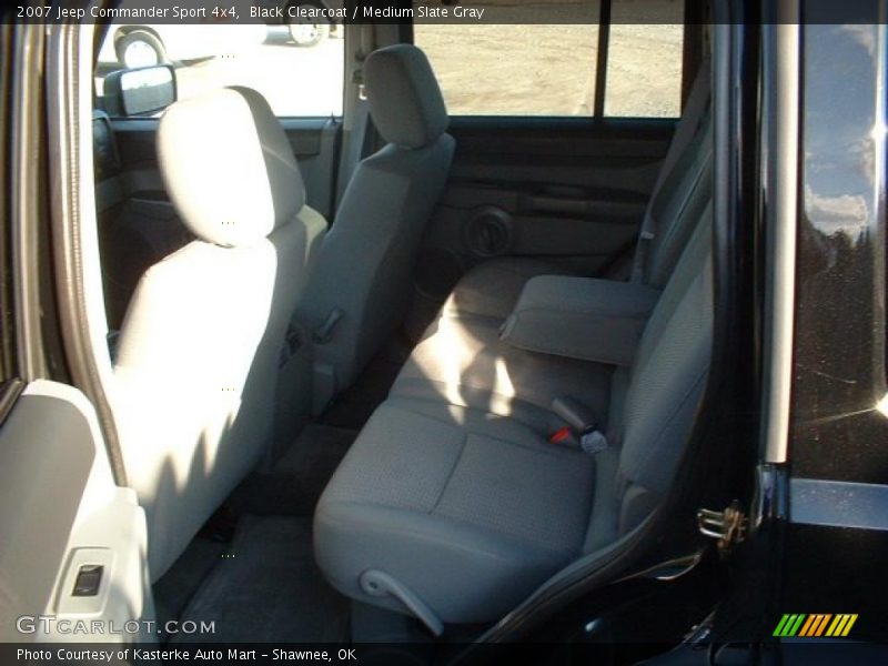 Black Clearcoat / Medium Slate Gray 2007 Jeep Commander Sport 4x4