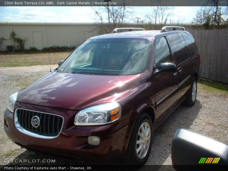 Dark Garnet Metallic / Medium Gray 2006 Buick Terraza CXL AWD