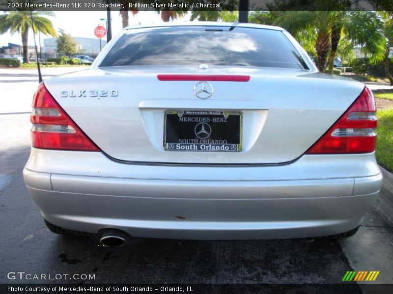 Brilliant Silver Metallic / Charcoal 2003 Mercedes-Benz SLK 320 Roadster