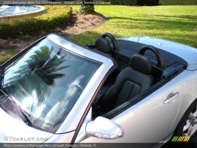 Brilliant Silver Metallic / Charcoal 2003 Mercedes-Benz SLK 320 Roadster